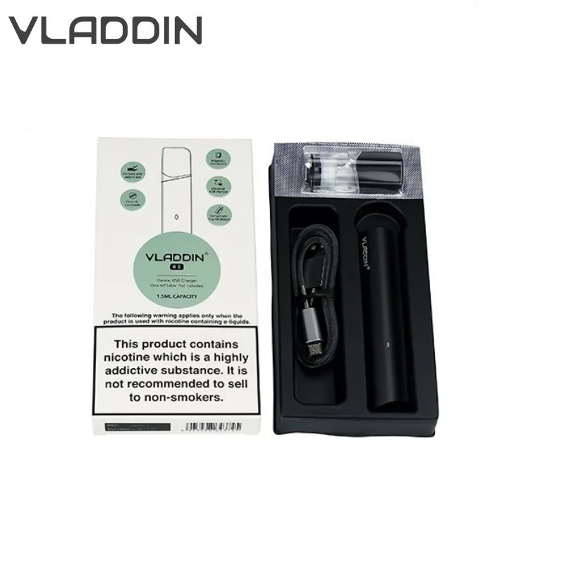 VLADDIN RE полный комплект Pod Системы испаритель 12 Вт Мощность 1 5 мл картридж 350 мАч Vape