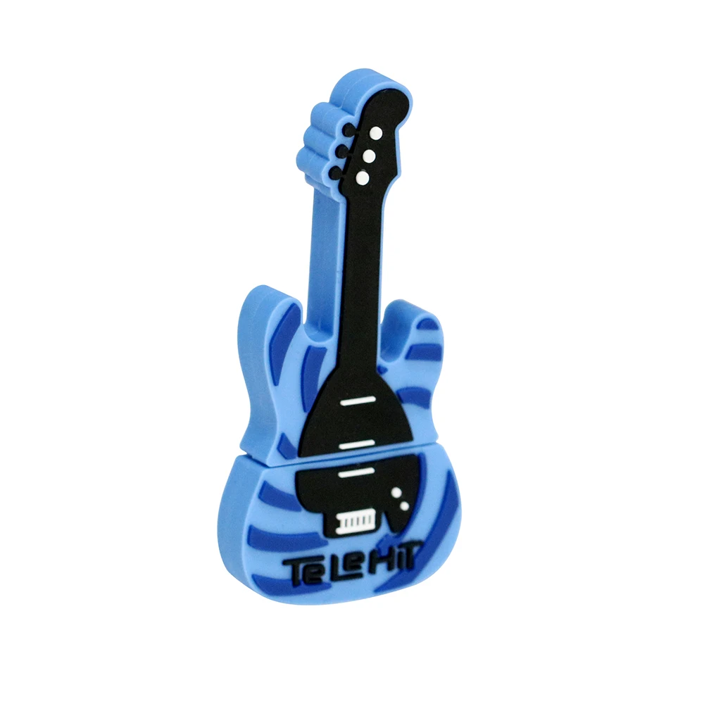 USB флеш-накопитель с героями мультфильмов, синяя гитара, 4 ГБ, 8 ГБ, 16 ГБ, 32 ГБ, 64 ГБ, 128 ГБ, 256 ГБ, флеш-накопитель, флешка, u-диск, подарки для детей