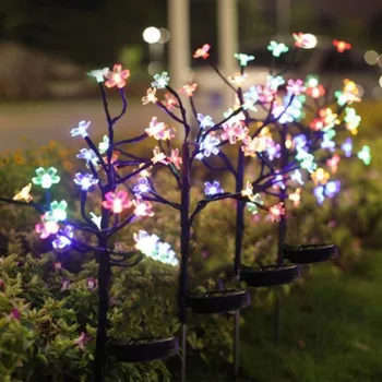 

Solar Environmentally Lights Outdoor Waterproof Cherry Blossom Lights Peach Blossom String Christmas Party Decoration Supply