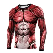 

VIP Fashion 2021 New Muscle 3D Printed T-Shirts Fashion Casual Daily Men's Clothing Long Sleeve O-Neck Fitness Sports T-Shirts T