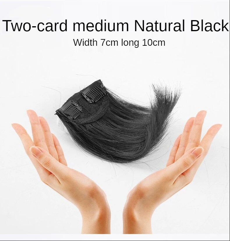 Hair Bun Clip False Bangs Synthetic Pads In One Piece Invisable Seamless Lining of Natural Cover Top Hairpiece Accessories Tools