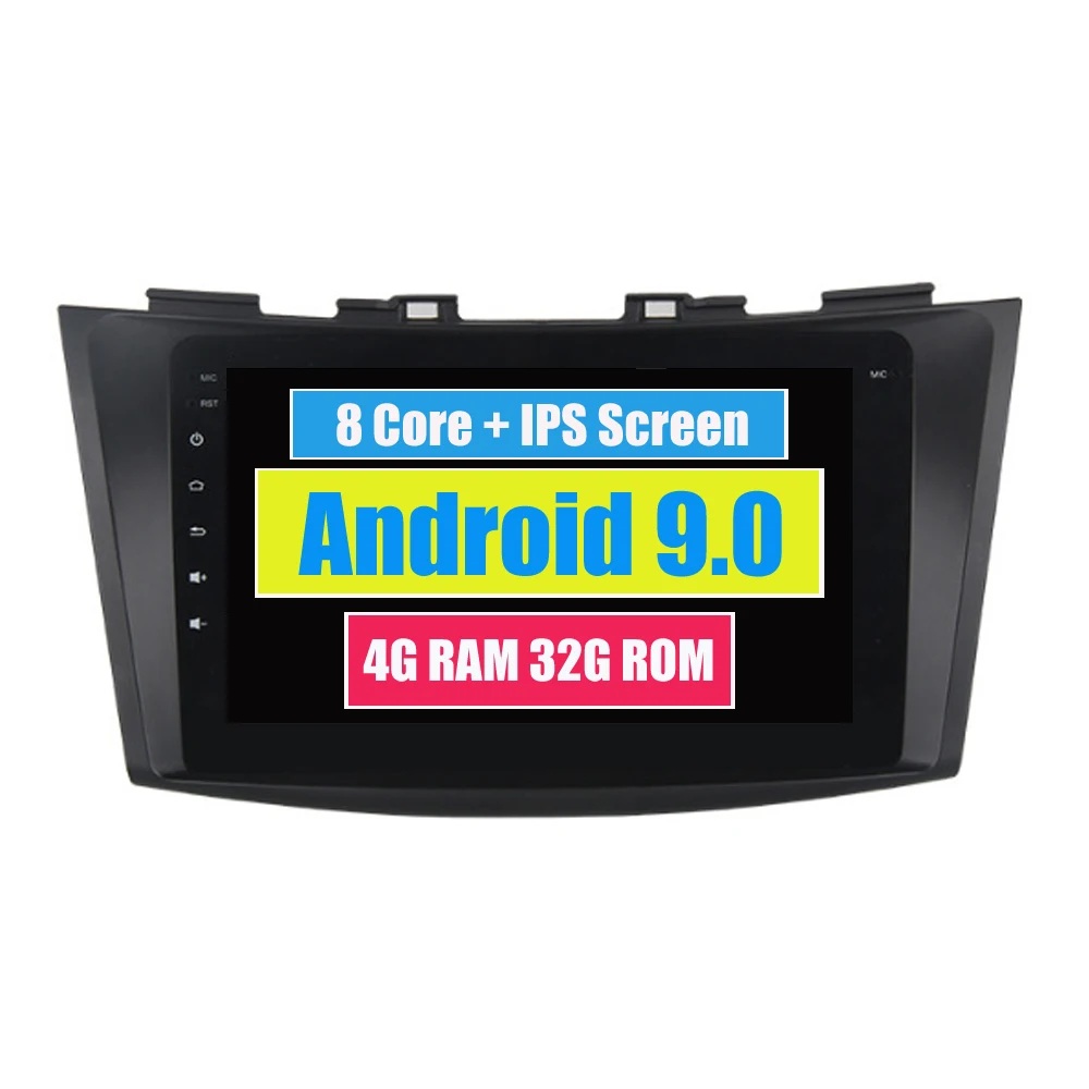 RoverOne автомобильный радиоприемник gps навигация для Suzuki Swift Ertiga 2011- Android 9,0 Восьмиядерный сенсорный экран мультимедийный плеер без DVD