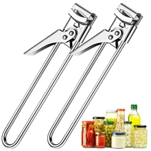 

2Pcs High Quality Stainless Steel Gripper Can Opener Adjustable Manual Jar Lid Opener For Weak Hands Seniors Kitchen Accessories