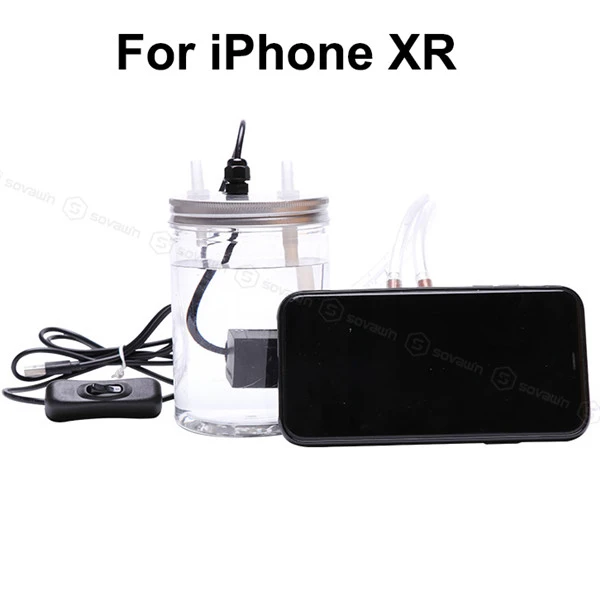 for iPhone xr Sovawin Pubg контроллер геймпад водяного охлаждения медный радиатор циркуляционный чехол кулер с водяным насосом для iphone 6 7 8 x xs max - Цвет: for iPhone xr