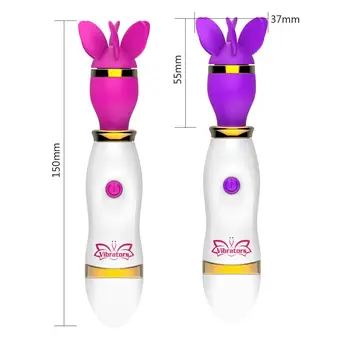 OLO Tongue Licking Vibrator 12 Speed Nipple Clitoris Stimulator AV Stick 360 Degree Rotation Sex Toy for Women Masturbator 3