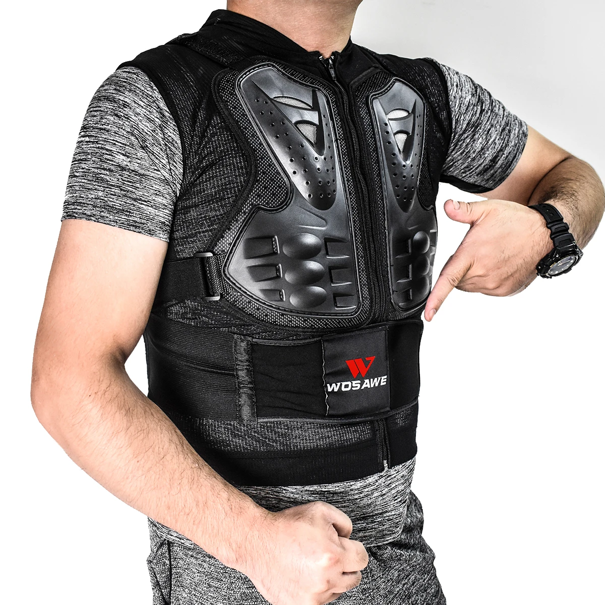 Motorcycle Armor Motorcycle Body Armor Body Protector Motorcycle Armor Vest Motorcycle Jackets Motorcycle Armor Pads Motorcycle Armor Accessories WOSAWE Motorcycle Jacket Men Full Body Armor Motocross Racing Protective Gear Chest Protection Off-road Anti-drop Jacket
