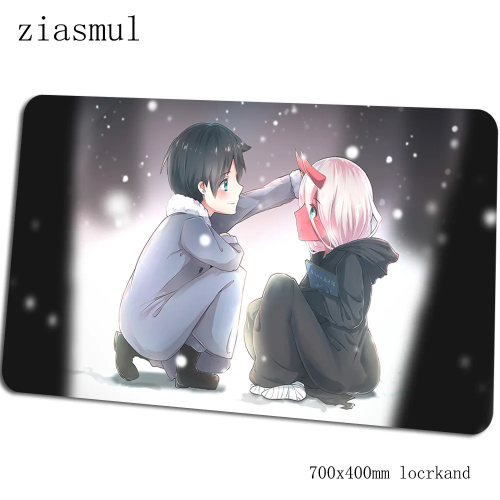 Коврик для мыши darling in the franxx 700x400x3 мм игровой коврик для мыши с обработанным краем компьютерная настольная клавиатура со встроенной мышью высококачественные игровые коврики - Цвет: Size 700x400x3mm