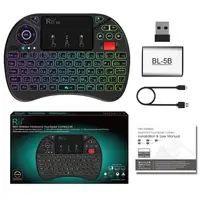 Rii X8 Backlit Mini Wireless Keyboard English Russian Portuguese 2.4G Air Mouse Remote Touchpad for Android TV Box PC - Image 4