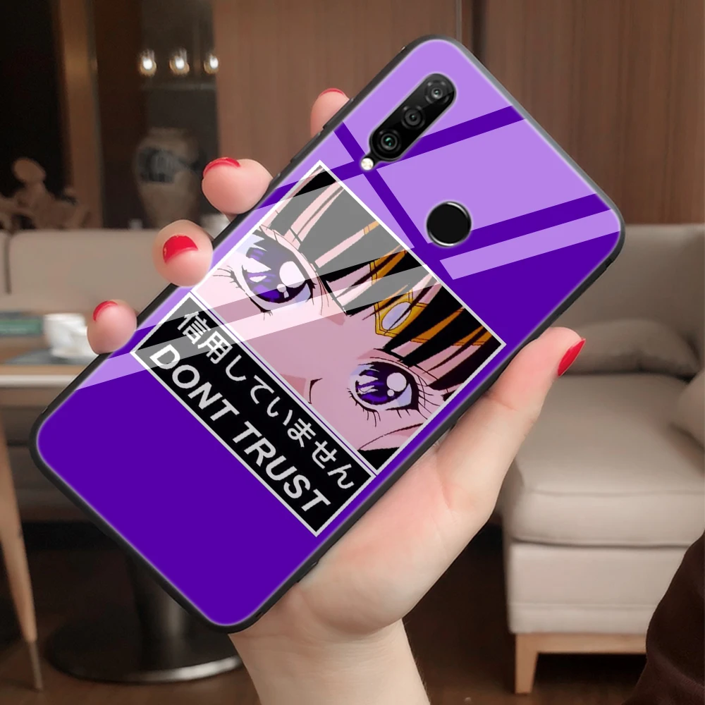 Lavaza аниме девочка-подростка анимация закаленное стекло мягкий чехол для Huawei Honor 8x9 P Smart mate 20 P10 P20 P30 Lite Pro Чехол