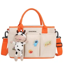 Sac d'allaitement pour maman, sac à couches multi couches, Portable et décontracté, grande capacité, fourre tout à une épaule pour l'extérieur, 33x22x15CM 