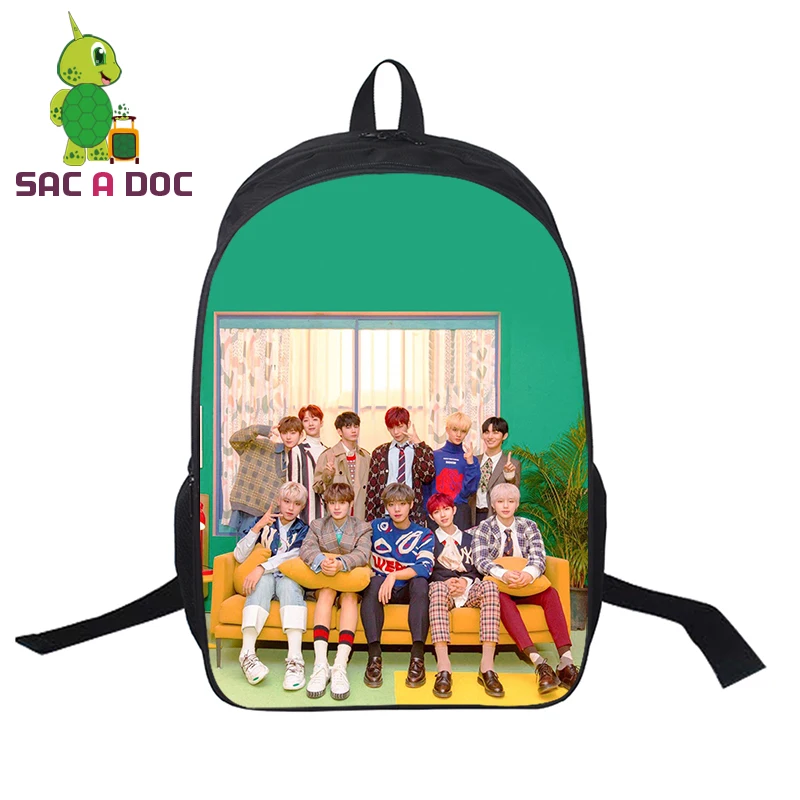 Kpop рюкзак для детей, школьные сумки для подростков, девочек и мальчиков, рюкзак для ноутбука, мужской и женский рюкзак, повседневный рюкзак дорожная сумка - Цвет: 12