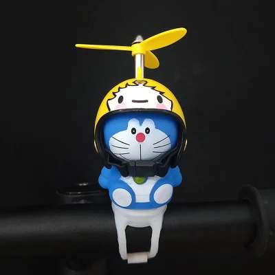 Cartoon girl Bicycle Bell Cartoon Doraemon Silicone Bike handlebar can ring and bright 1 bike bell toy for electric bike/motorcycle/helmet - Цвет: Cartoon girl
