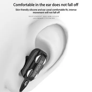 

5 pcs Quad-core 3.5mm Type C Wired In-Ear Earphone Heavy Bass Stereo Earbuds with Mic Sprots Gaming Headset For Xiaomi Huawei