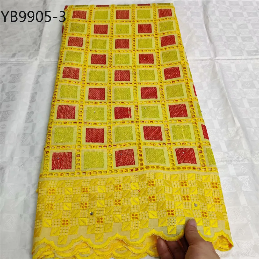3 High quality New style Embroidered African swiss voile cotton Wedding dress for men - Цвет: 3