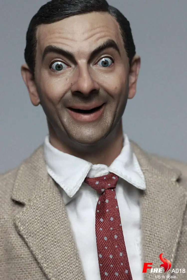 1/6 весы Коллекционная Фигурка Rowan Atkinson MR. BEAN с 2 головками Ультра гибкая 1" фигурка куклы пластиковая модель игрушки