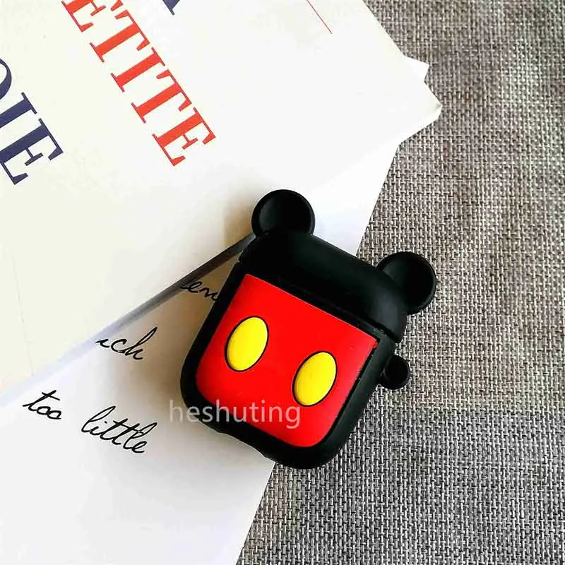 Mickay Чехол для Airpods, силиконовый чехол с рисунком для Apple Air pods, милый чехол для наушников, 3D чехол для наушников, аксессуары для наушников - Цвет: Mickay
