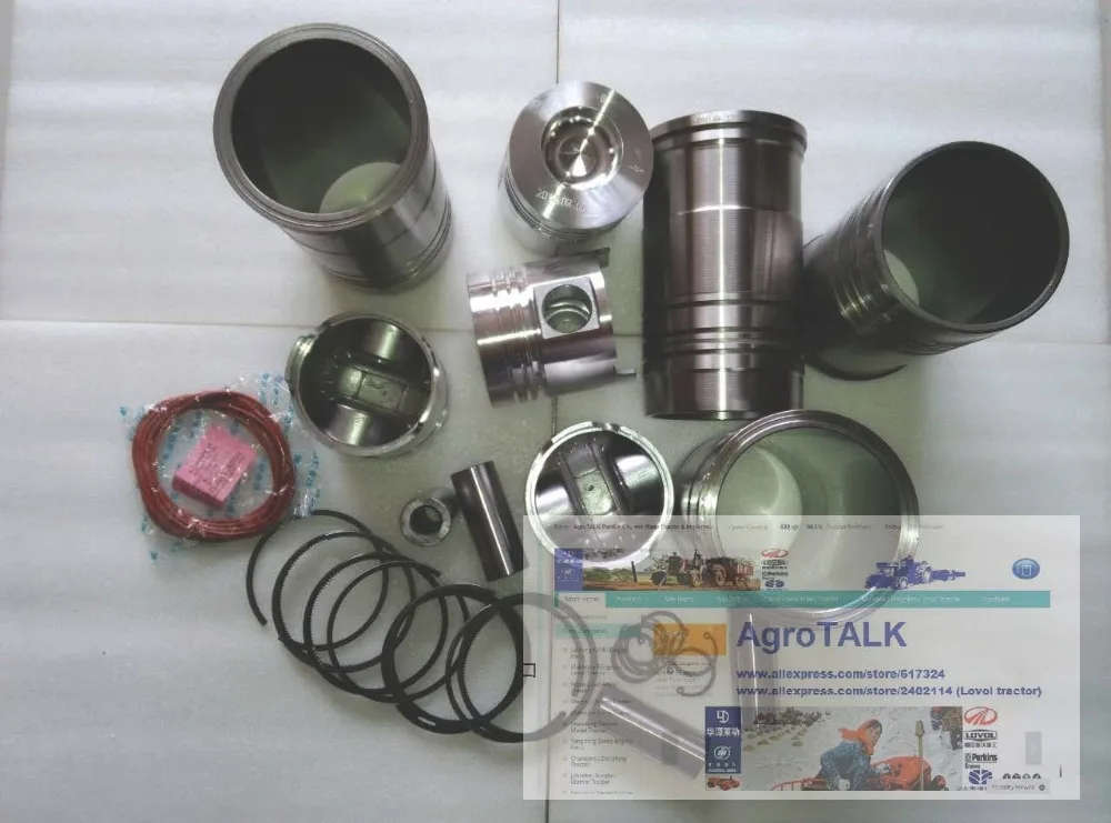 YTO LR4M5-23/LR4B5-23, комплект поршневого комплекта для одного двигателя, при заказе, пожалуйста, отправьте нам табличку с названием двигателя, чтобы проверить во-первых