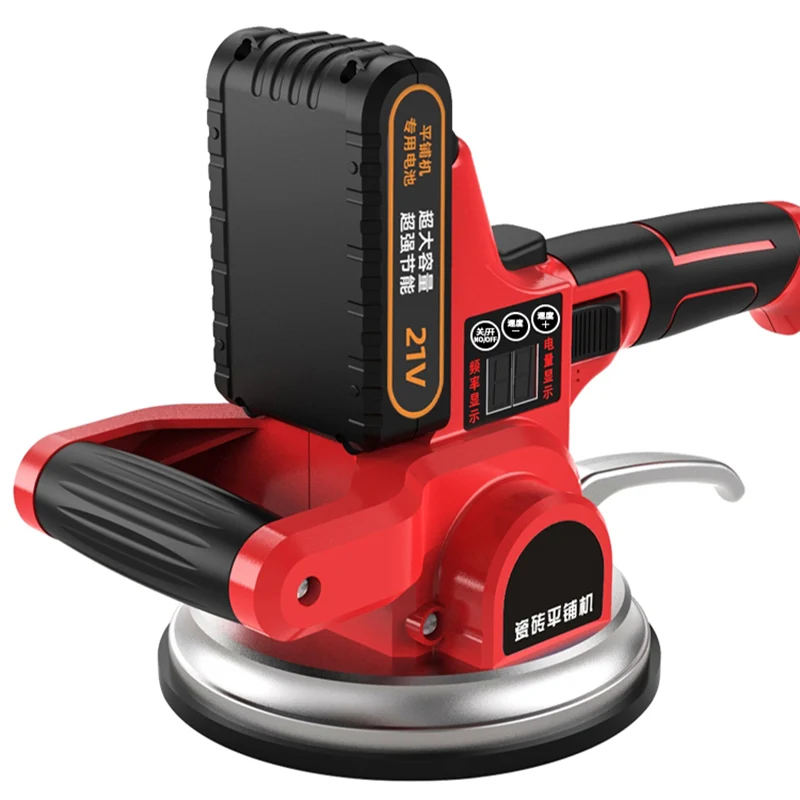 US $96.99 Tiling Tiles Machine Lithium Battery Vibrator Tiling Machine Tiles Floor Laying Machine Portable Digital Display Tiling Tools