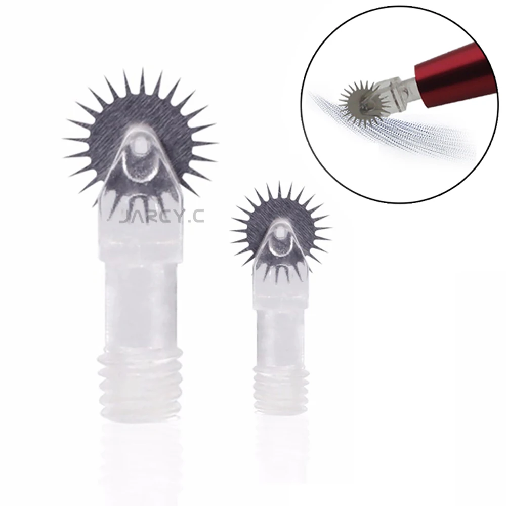

500pcs/lot Disposable microblading needles Tattoo Roller Gear Needles Blades For Microblading Fog Eyebrow Semi Permanent Makeup