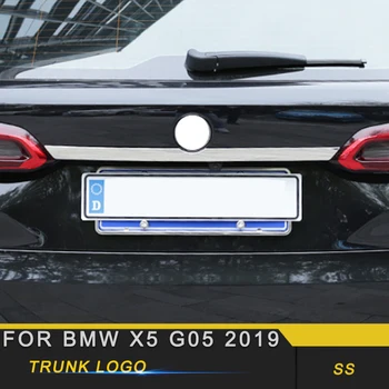

For BMW X5 G05 2019 Car Styling Rear Door Trunk Decoration Chrome Logo Cover Trim Frame Sticker Exterior Accessories