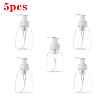 

5PCS 300ml Empty Pump Bottles Shower Foaming Dispenser Liquid Pump Container Empty Cosmetic Containers