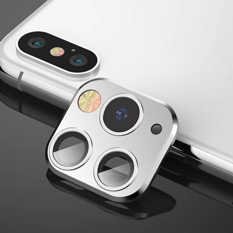 Камера 3D Защитная Наклейка на рассеиватель для IPhone X XS MAX крышка камеры секундная замена на IPhone 11 Pro MAX материал из алюминиевого сплава