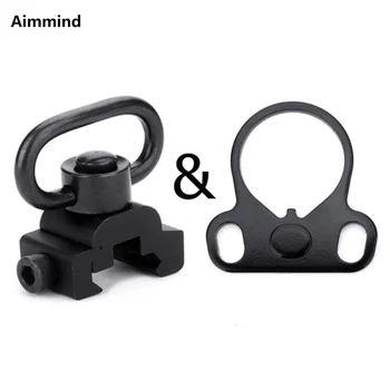 

Tactical CQB CQC rifle AR15 M4 mounts sling hunting Quick Release Detach QD Sling Swivel Attachment w/ 20mm Picatinny Rail Mount