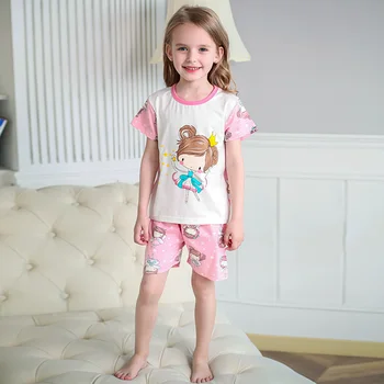 

SAILEROAD Children Short Sleeve Pajamas For Boys Kids Cartoon Car pajamas Set Child Pijama Baby Pyjamas Cotton Girls Sleepwear