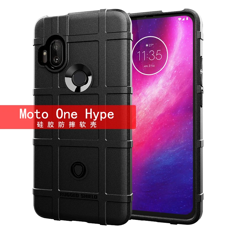 Броня амортизирующий противоударный чехол Motorola One Hyper с защитой от царапин из углеродного волокна дизайнерский чехол для телефона Motorola One Hyper чехол