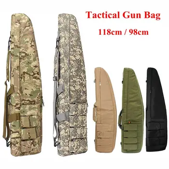 

Large Loading Nylon Tactical Gun Case Shoulder Bag Hunting Airsoft Sport Rifle Gun Carry Holster 98cm / 118cm Gun Bag