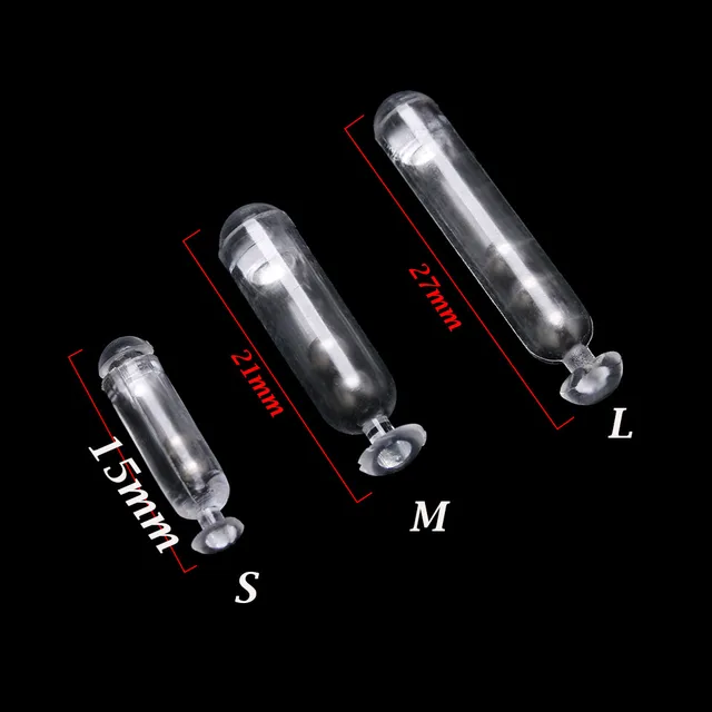 100-Piece Worm Fishing Lure Glass Rattles Kit - 3-5mm Tube Rattles For Bass Fishing
