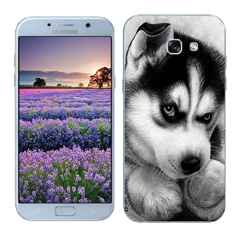 Чехлы для телефонов samsung Galaxy A5 A3 мягкие ТПУ Fundas Para Coque DIY окрашенный плотный чехол для телефона Galaxy A7 Shell
