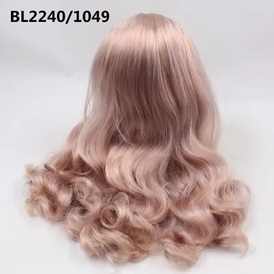 Для куклы Blyth ледяной парик с куполом, золотистые фиолетовые серые волосы, белый натуральный загар темно-супер черный парик для волос, игрушка подарок для девочек