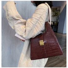 Роскошные сумки, женские сумки, дизайнерская Ретро маленькая сумка, женская новая волна, Корейская дикая кожаная сумка на плечо, текстура, простая сумочка