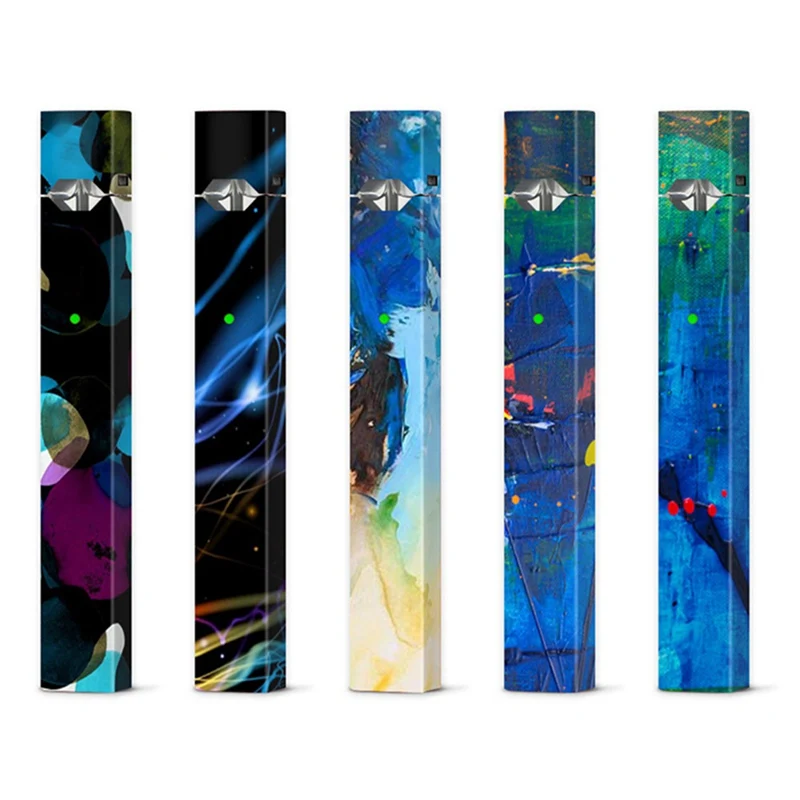 Геометрическая цифровая цветная наклейка для электронной сигареты ПВХ чехол