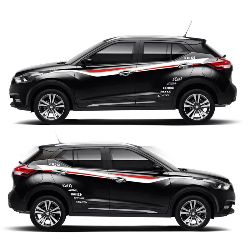Спортивные полоски наклейки для автомобиля для Nissan ногами Спорт Mark Levinson боковой корпус индивидуальная наклейка Range Rover Sport авто наклейки