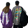Autumn Men Colorful Laser Reflective Angel Wings Long-Sleeved Pullover Hoody Men Women Couple Oversize Loose Matching Sweatshirt ► Photo 1/6