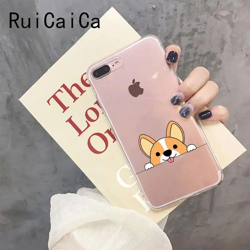 RuiCaiCa милый корги Butt Animal Puppy клиент высокого качества чехол для телефона iPhone 8 7 6 6S Plus X XS MAX 5 5S SE XR 10 Чехол