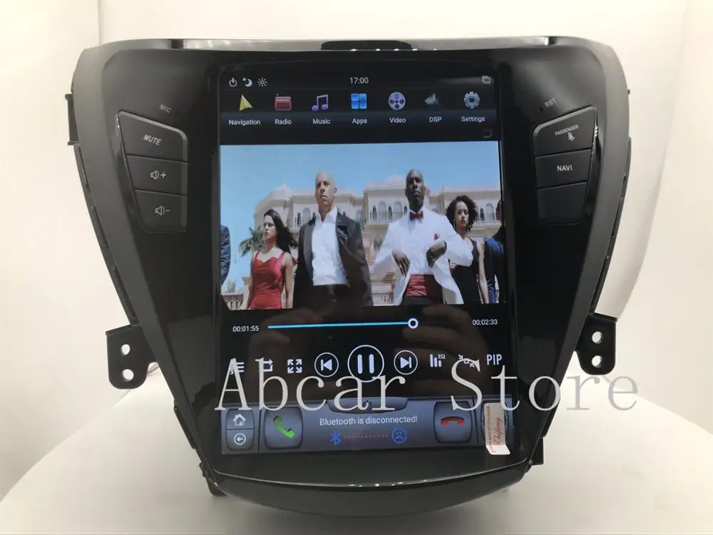 Автомобильный dvd плеер Tesla style 10 4 дюйма Android 9 0 GPS навигация для Hyundai Elantra 2012 2016