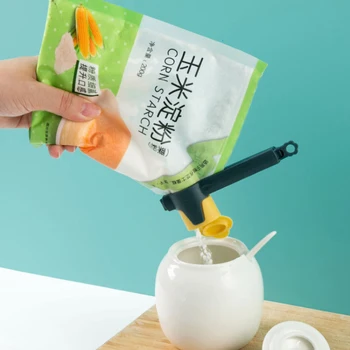

1 Pcs Food Saver Peg Fresh Keeping Sealer Plastic Clamp Food Storage Bag Pour Nozzle Clip Snack Sealing Grip Kitchen Gadgets