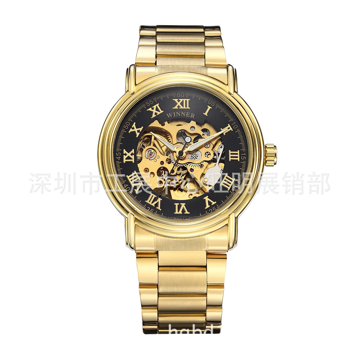 

T-Winner/Winner 098 Men Waterproof Analog Watch Popular Business Hollow out Watch Machinery Casual Watch
