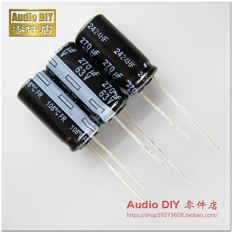 Free Shipping 5pcs/10pcs FR 270uF/63V 10*21mm ultra-low internal resistance electrolytic capacitor | Электронные компоненты и