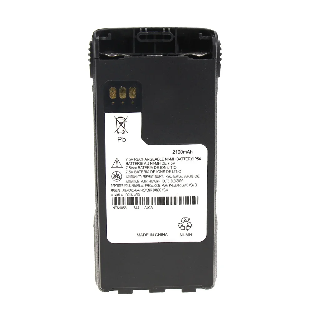 NTN9858C NTN9858 2100 мАч Ni-MH батарея расширенная замена для Motorola XTS2500 двухстороннее радио - Цвет: Black