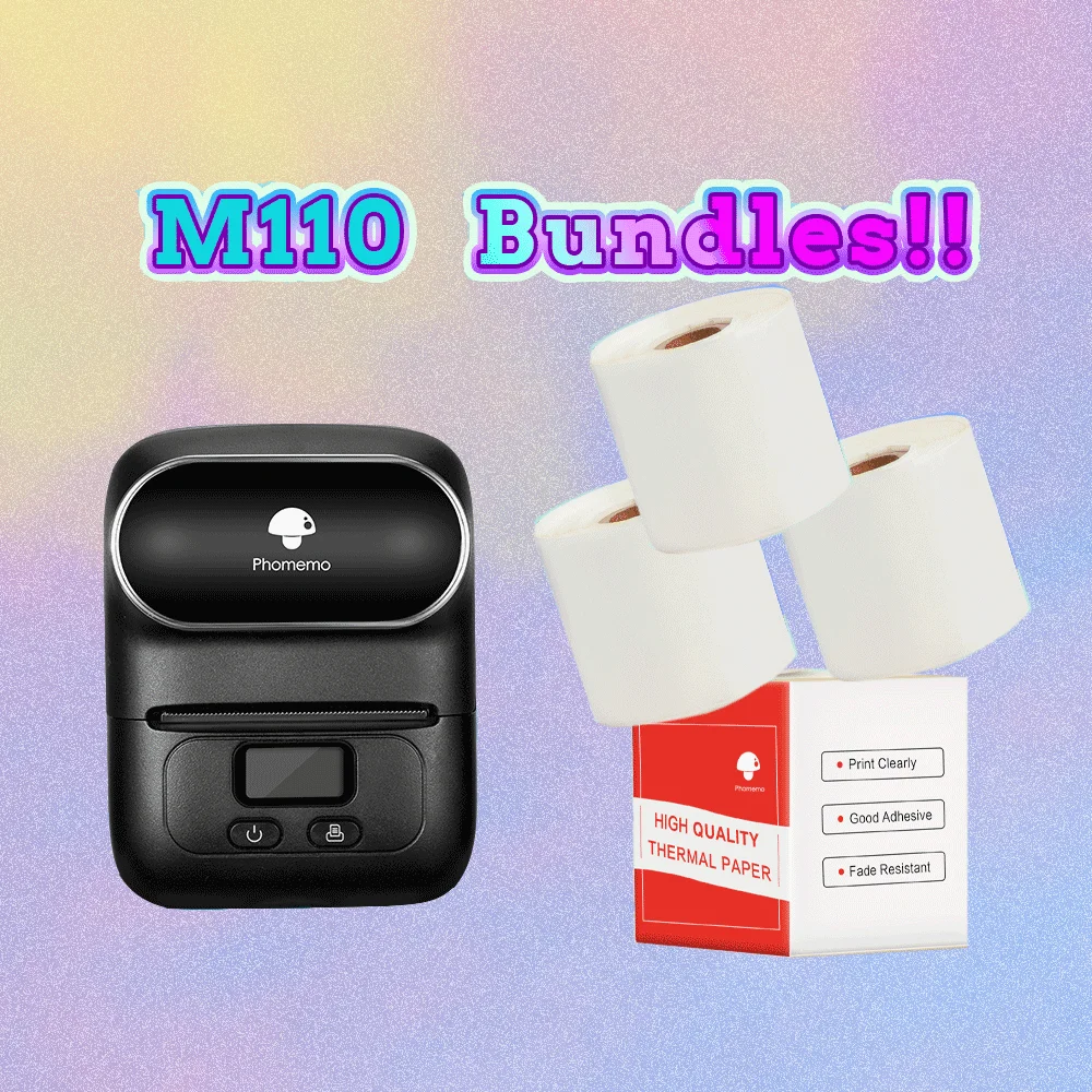 Phomemo M110 Label Printer Impresoras Portatil Photo Imprimante Thermal Mini Portable Termica De Fotos Sticker Marker Machine mini photo printer