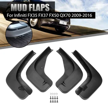 

Car Mud Flaps Splash Guards Mudguards Fender Mudflaps Accessories For Infiniti FX35 FX37 FX50 QX70 2009-2016