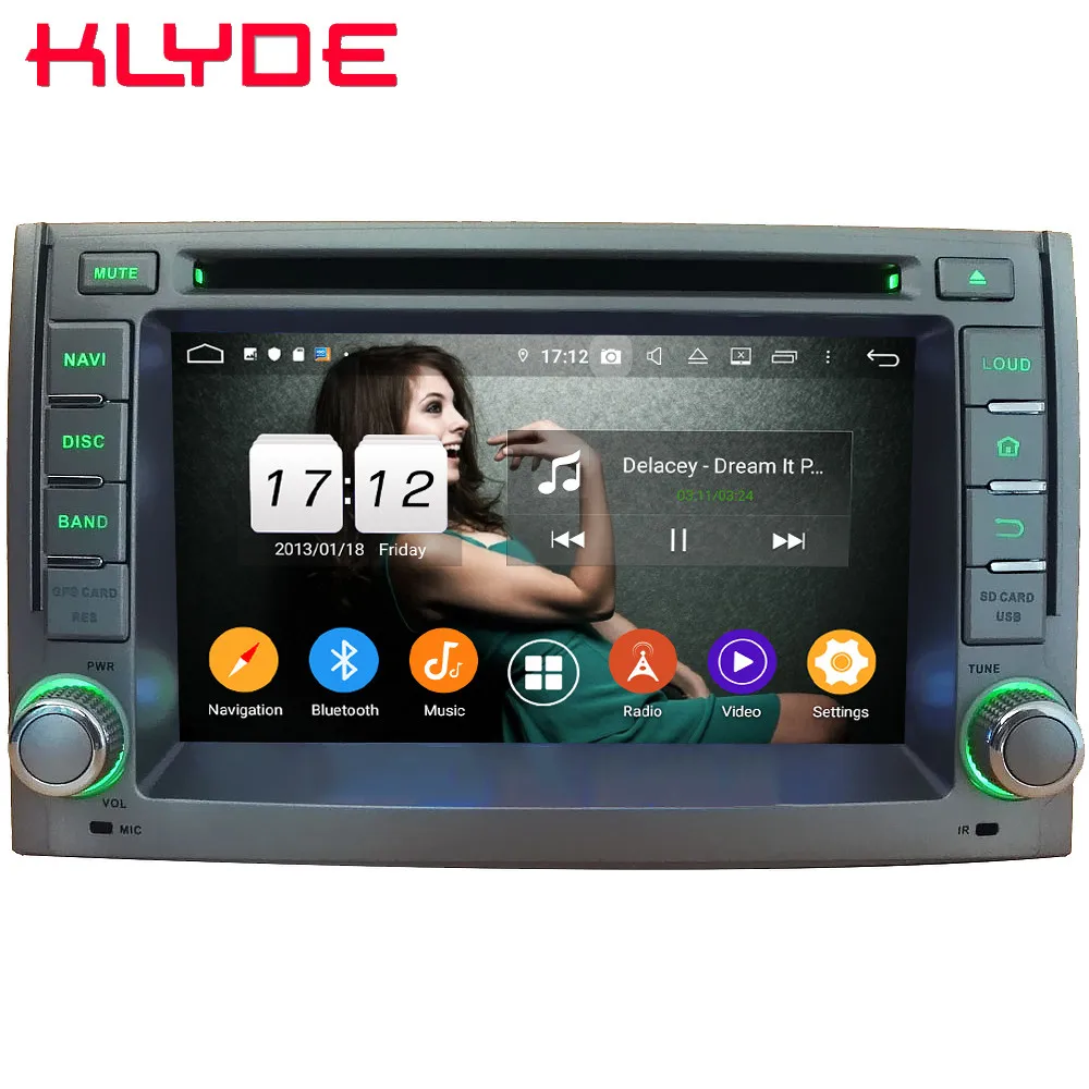 Klyde 4G Android 10 Восьмиядерный 4 Гб ОЗУ 64 ПЗУ DSP BT автомобильный DVD мультимедийный плеер