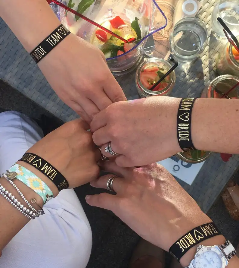 Команда надпись «Bride Tribe», платье подружки невесты, резинка для волос браслет завеса тиара створки девичник вечеринка Свадьба Свадебные украшения для душа