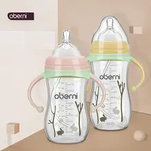 Oberni Baby PP Bottle широкий калибр анти-осень анти-flatulence Младенческая бутылка с ручкой детская бутылочка для кормления детская бутылка