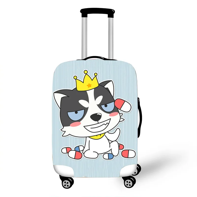 Аксессуары для путешествий Kawaii Dog чемодан защитный чехол водонепроницаемый утолщенный эластичный женский чемодан сундук Чехол 18-32 дюймов XL