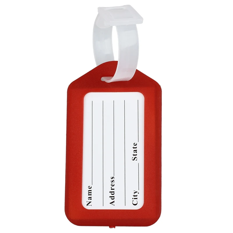 Luggage Tag Plastic Luggage Tag Red